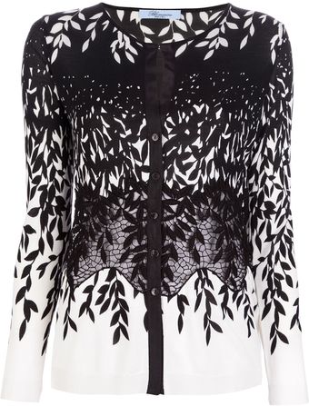 Blumarine Leaf Print Blouse - Lyst