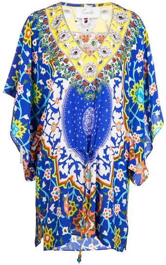 Camilla Drawstring Mini Dress - Lyst