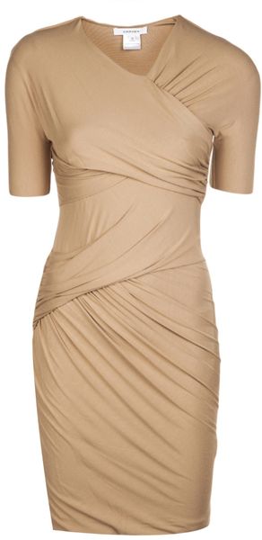 Carven Jersey Drape Dress - Lyst