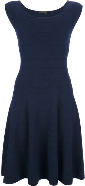 Donna Karan New York Ribbed Dress - Lyst