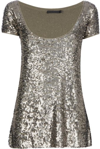 Donna Karan New York Embellished Top - Lyst