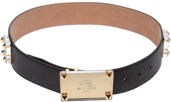 Etro Plaque Detail Belt - Lyst