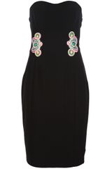 Frankie Morello Embellished Strapless Dress