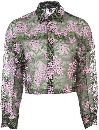 Junya Watanabe Embroidered Blouse - Lyst