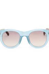 Linda Farrow Luxe Python and Acetate Sunglasses