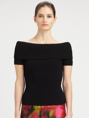 Michael Kors Balletneck Ribbed Merino Wool Sweater - Lyst