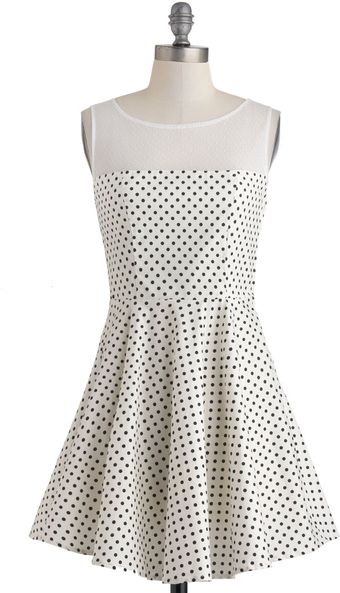 ModCloth Lindy Dot Dress - Lyst