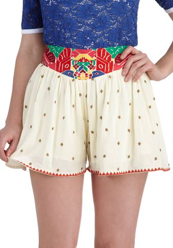 ModCloth Wave The Best For Last Shorts - Lyst