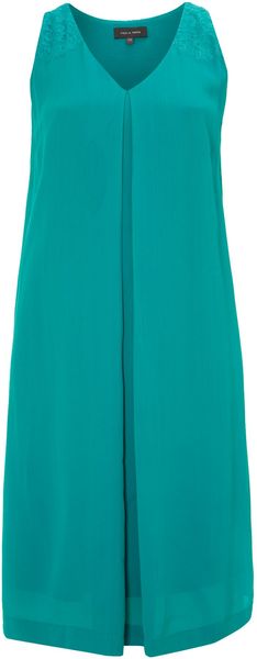 Pied A Terre Lace Box Pleat Dress - Lyst