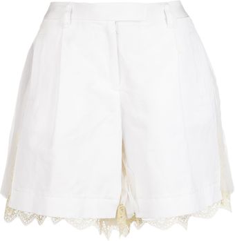 Sacai Chiffon Pleat Short - Lyst