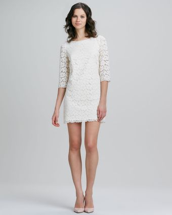Shoshanna Constance Lace Shift Dress - Lyst