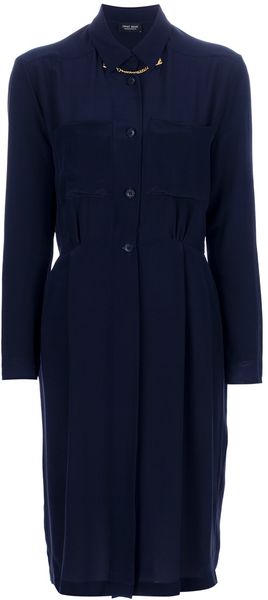 Sophie Hulme Silk Shirt Dress - Lyst