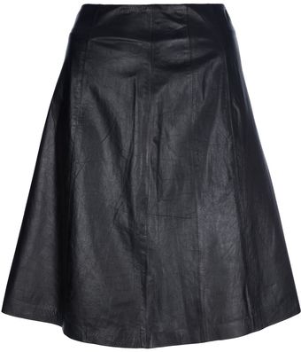 Theyskens' Theory Aline Leather Skirt - Lyst