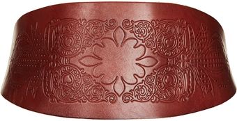 Topshop Embossed Wide Belt - Lyst