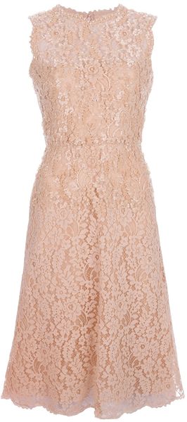 Valentino Embellished Lace Dress - Lyst