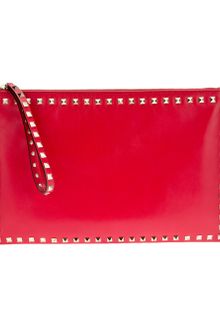 Valentino Rockstud Clutch - Lyst
