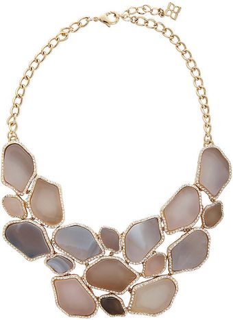 BCBGMAXAZRIA Natural Stone Statement Necklace - Lyst