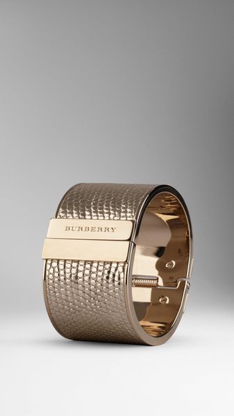 Burberry Metallic Lizard Cuff - Lyst
