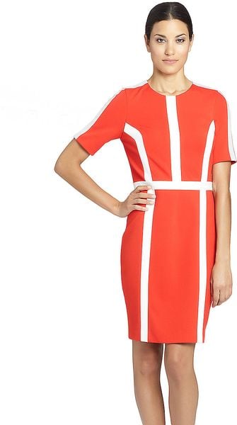 Cynthia Steffe Ponte Dress with Contrast Trim - Lyst