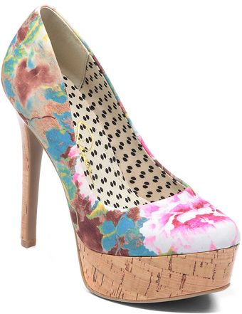 Jessica Simpson Waleo Floral Printed Platform Pumps - Lyst