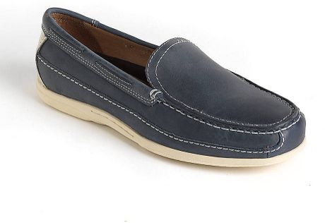 Johnston  Murphy Trevitt Venetian Leather Loafers in Blue for Men ...