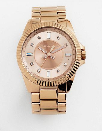 Juicy Couture Stella Rose Gold Bracelet Watch - Lyst