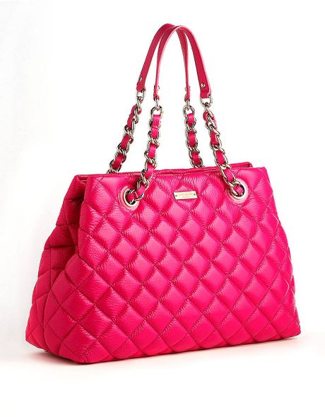 Kate Spade Maryanne Quilted Leather Tote Bag in Pink | Lyst