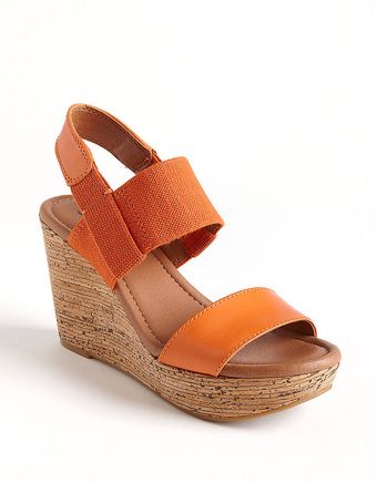 Lucky Brand Molina Wedge Leather Sandals - Lyst