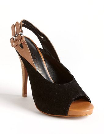 Miss Sixty Jag Slingback Suede Pumps - Lyst