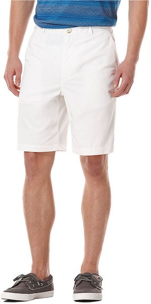 Perry Ellis Cotton Twill Shorts - Lyst