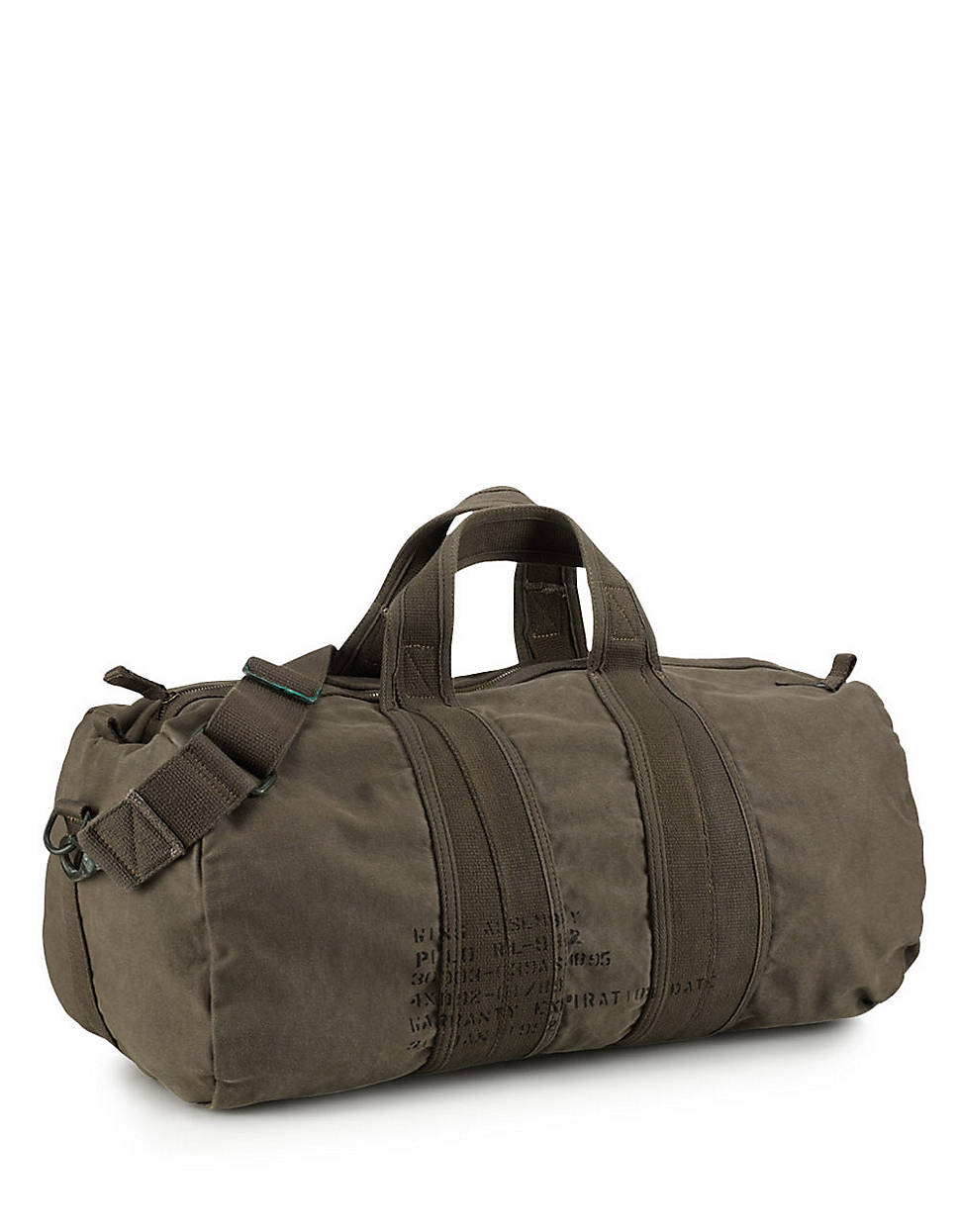 Polo Ralph Lauren Canvas Barrel Duffel Bag in Brown for Men (blue) Lyst