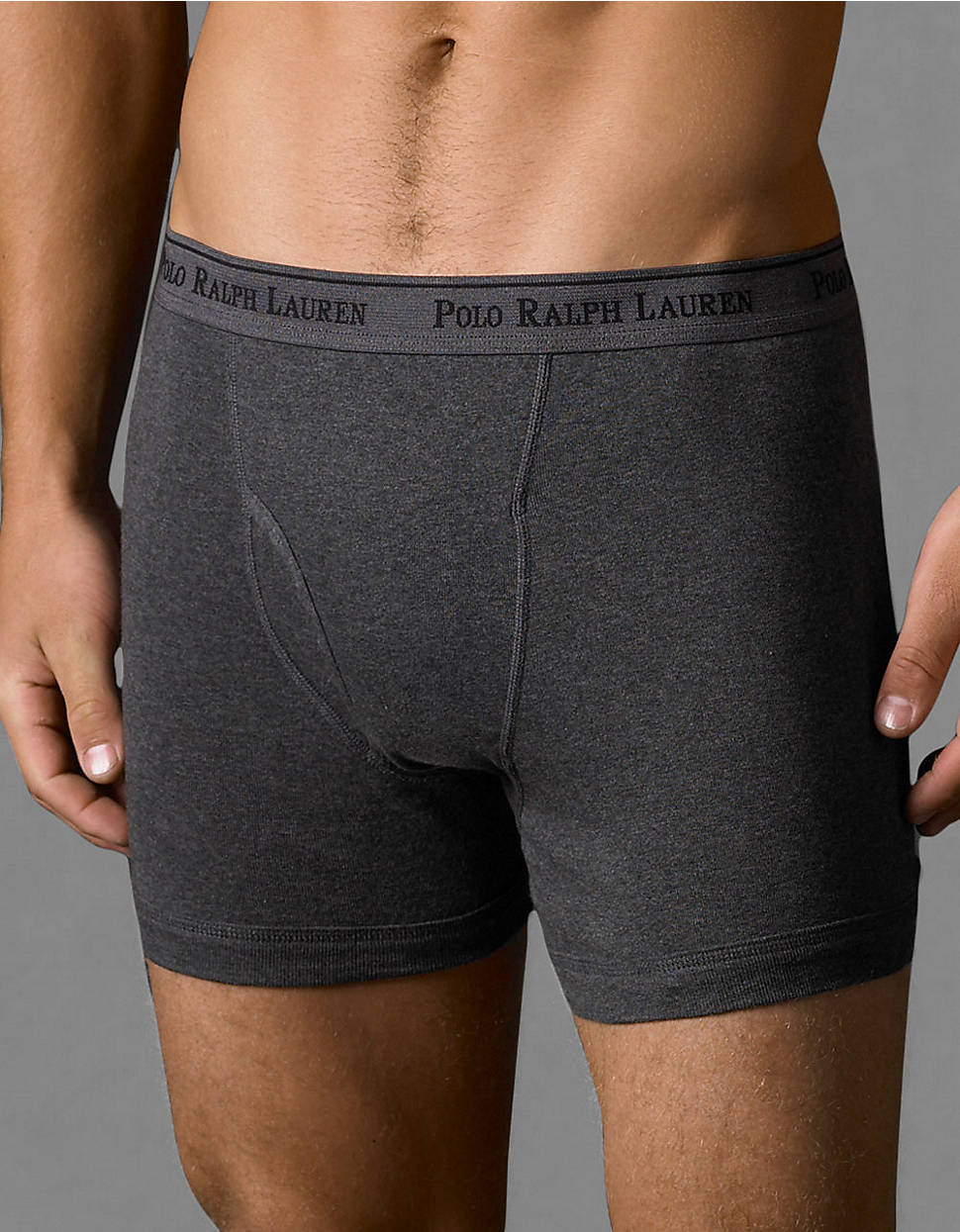 Polo Ralph Lauren Cotton Boxer Briefs 3pack in Gray for Men (grey) | Lyst