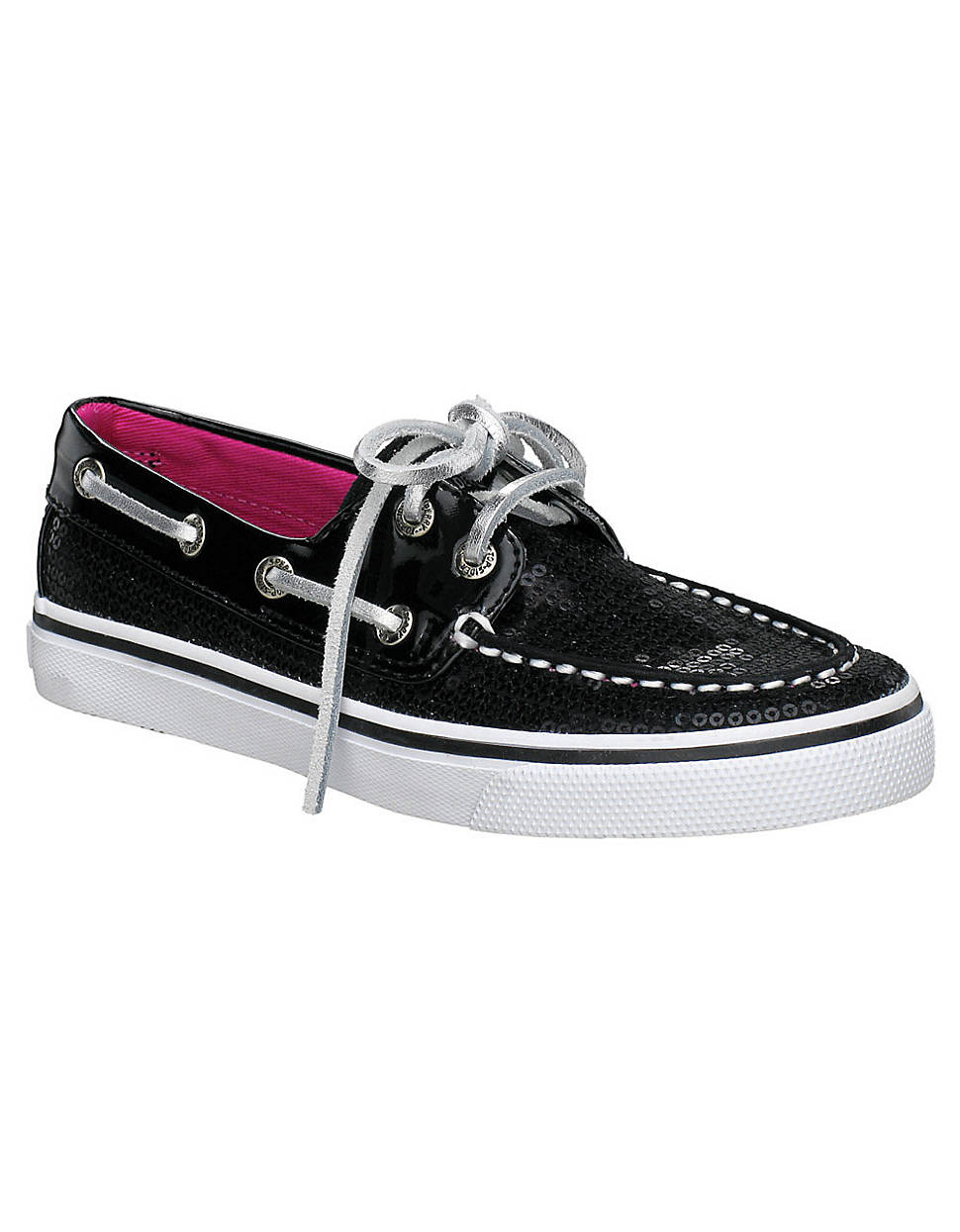 sperry black boat shoes