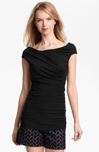Vince Camuto Side Ruched Top - Lyst