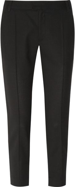 Band Of Outsiders Cropped Wool Twill Tuxedo Pants - Lyst