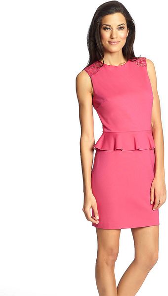 Cynthia Steffe Sleeveless Peplum Dress - Lyst