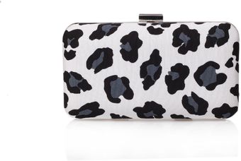 Kg Leopard Box Framed Clutch Bag - Lyst