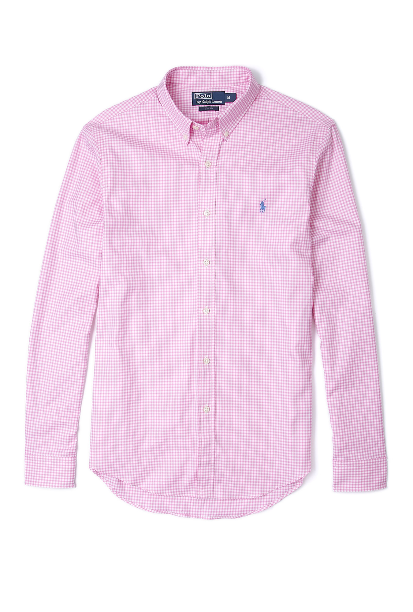 Polo Ralph Lauren Pink Gingham Slim Fit Shirt in Pink for Men Lyst