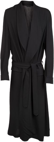 Ann Demeulemeester Shawl Collar Coat - Lyst