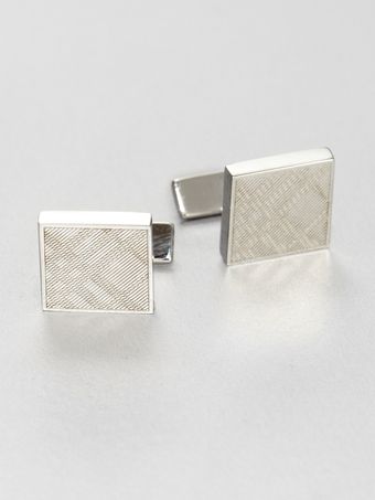 Burberry Textured Twill Cuff Links - Lyst