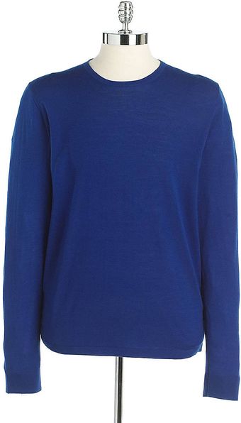 Elie Tahari Wool Knit Crew neck Sweater - Lyst