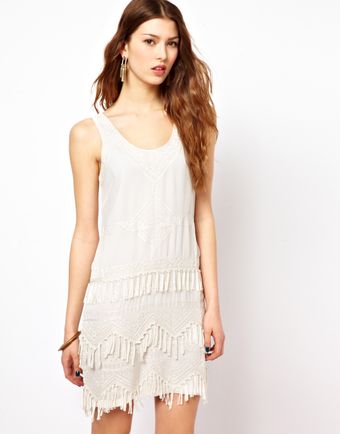 French Connection Texas Tassels Dress - Lyst