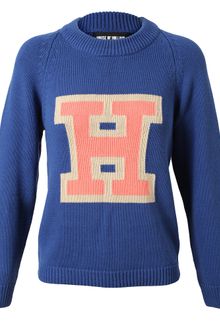 House Of Holland Motif Cotton Jumper - Lyst
