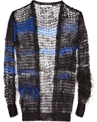 Rodarte Loose Hand Knit Cardigan - Lyst