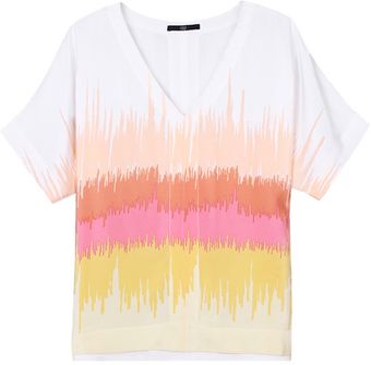 Tibi Analog Easy Vneck Top - Lyst