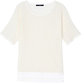 Tibi Cotton Crochet Easy Top - Lyst