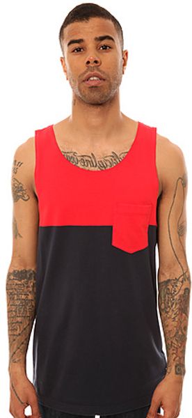 Vans The Burke Tank Top in Reinvent Red and Eclipse - Lyst