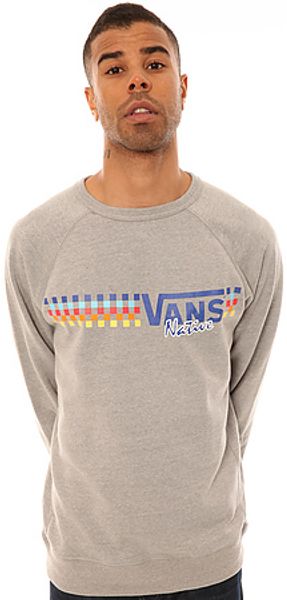 Vans The Native Check Crewneck Sweatshirt  - Lyst