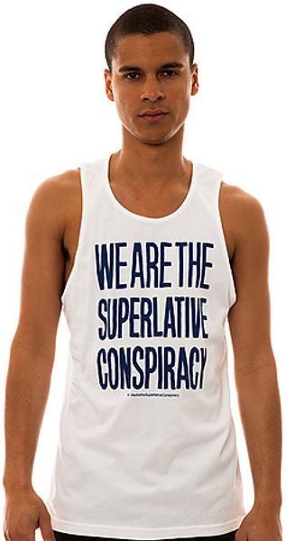 Wesc The Message Tank Top in White - Lyst