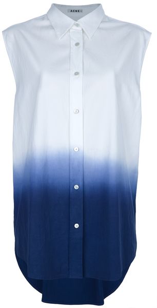 Acne Pina Sleeveless Shirt - Lyst
